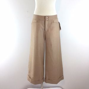 Vintage Rebecca Taylor Wool Twill Cuffed Culottes